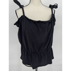 Known Supply Allegra Tank Top Blouse Black Size 3X‎ Sleeveless Top